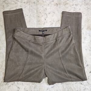 Andrew Mark Chocolate Brown Stretchy Pull On Pants Soft Suede Feel XL